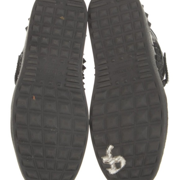 Valentino Rock Stud High Top Black Sneakers - Picture 9 of 9
